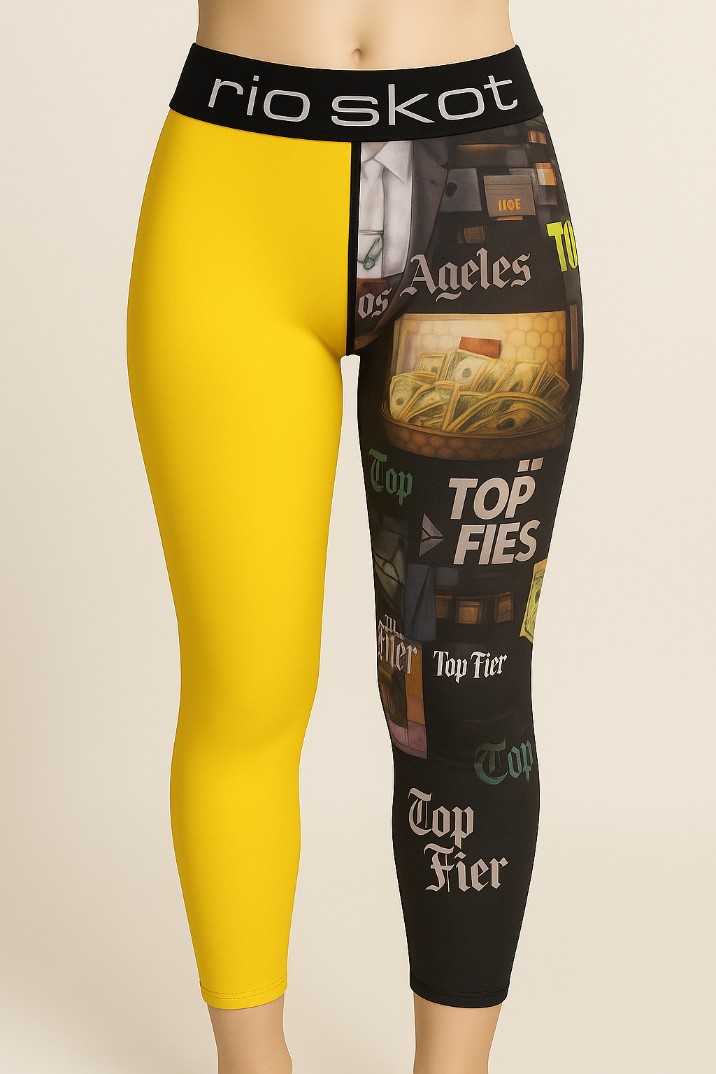 Yellow Street Armor Leggings